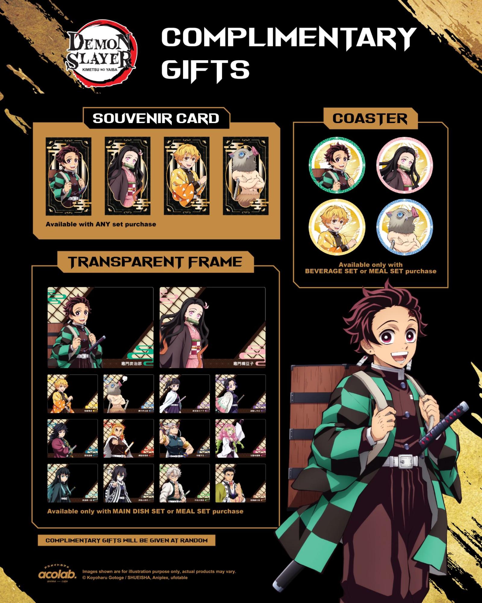 Demon Slayer exhibition - freebies with tickets
