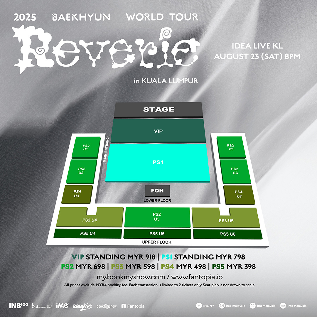 baekhyun malaysia - seat map