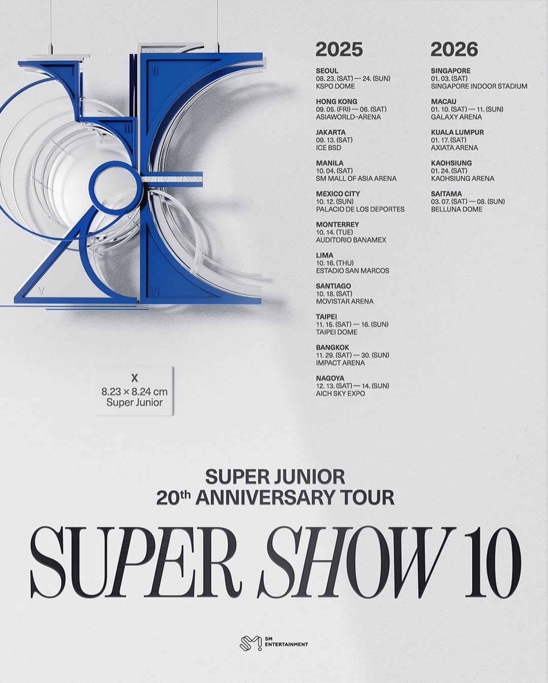 tour dates for super junior 20th anniversary tour