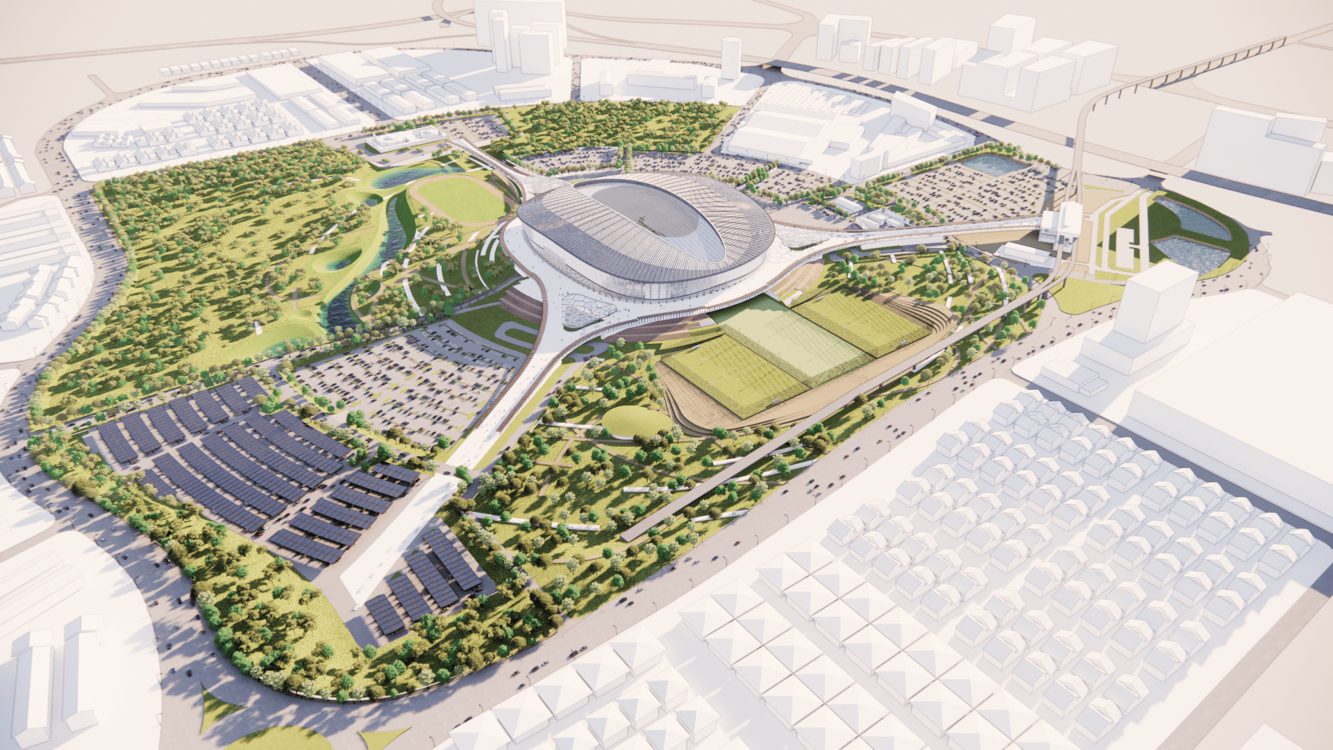 shah alam stadium converted to sports complex - lrt3 connection