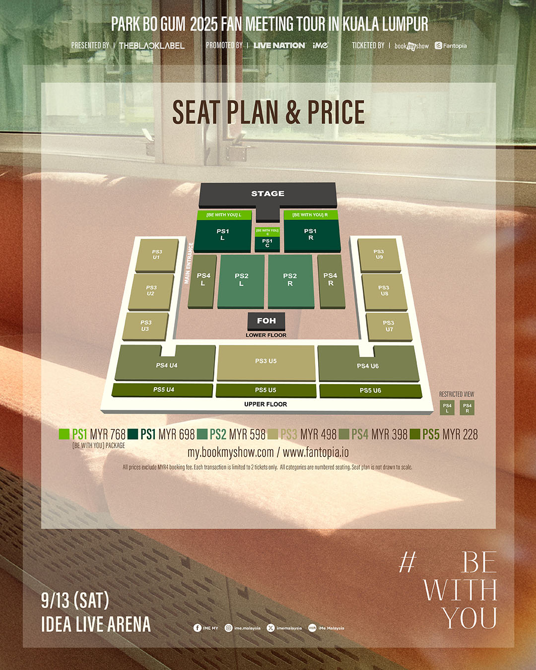 park bo gum msia - seat map