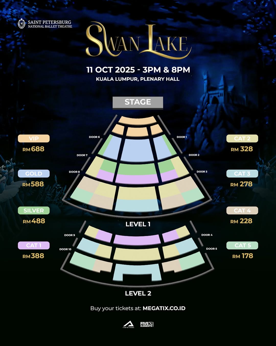 swan lake kl - seating plan