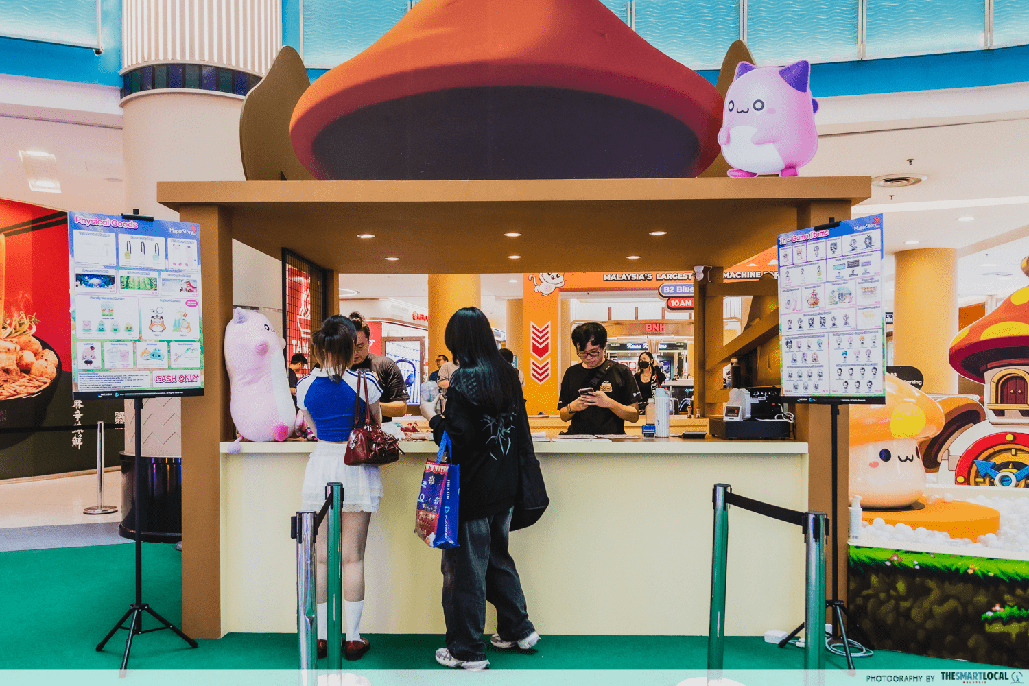 MapleStorySEA 20th Anniversary in Malaysia - merch booth