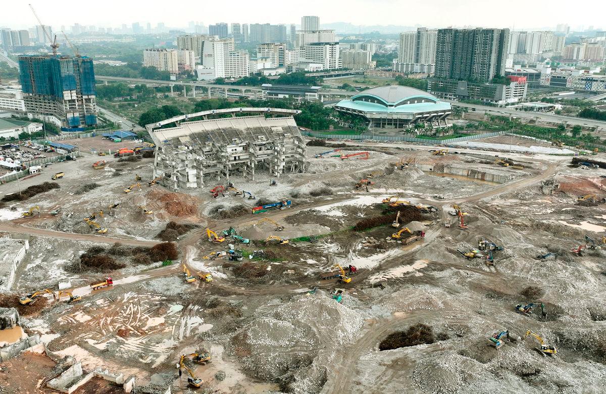 shah alam stadium converted to sports complex - demolished