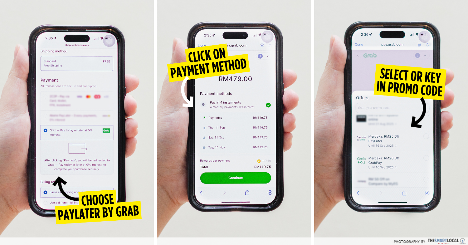 PayLater by Grab - how to use paylater