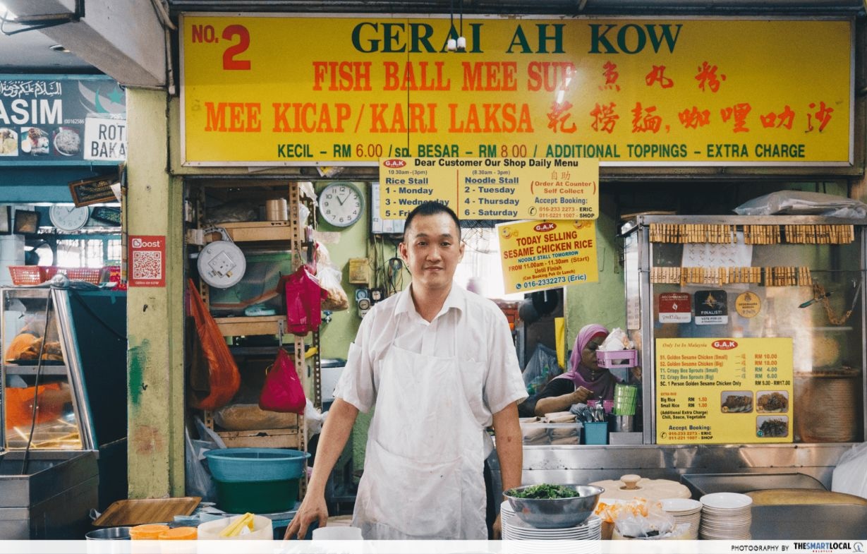 fried chicken klang valley - gerai ah kow