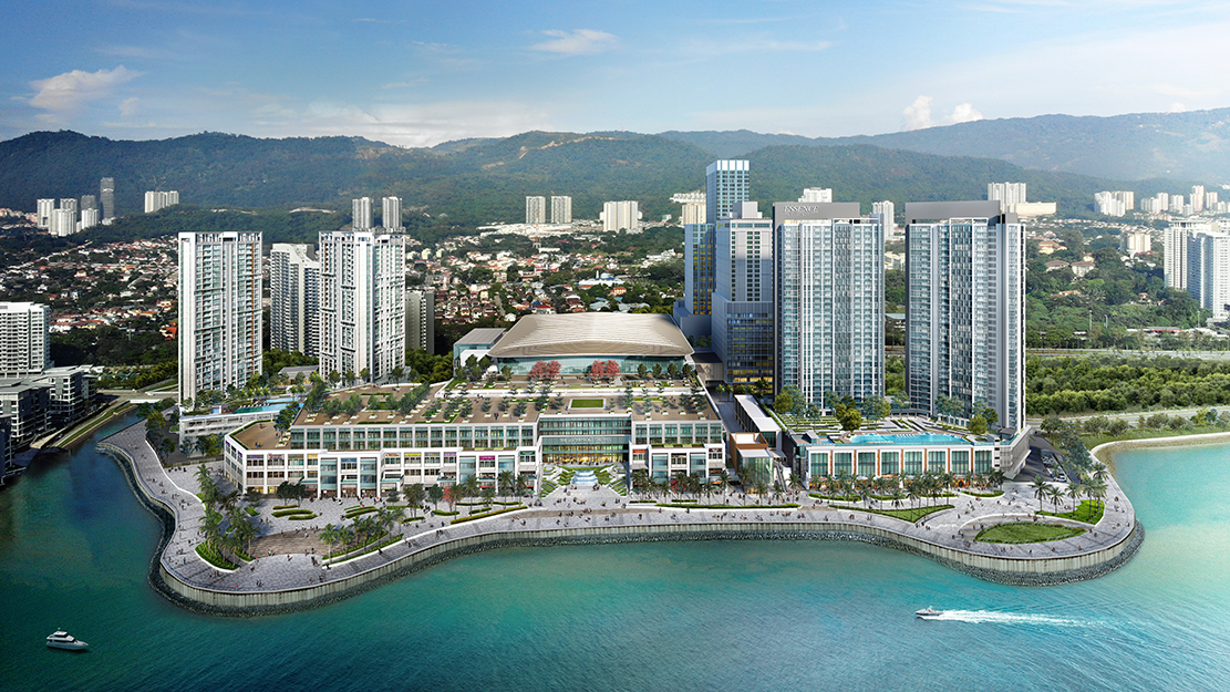 the waterfront shoppes shopping penang - light project