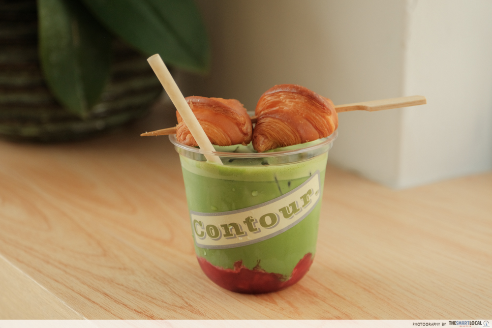 contour pj - matcha strawberry