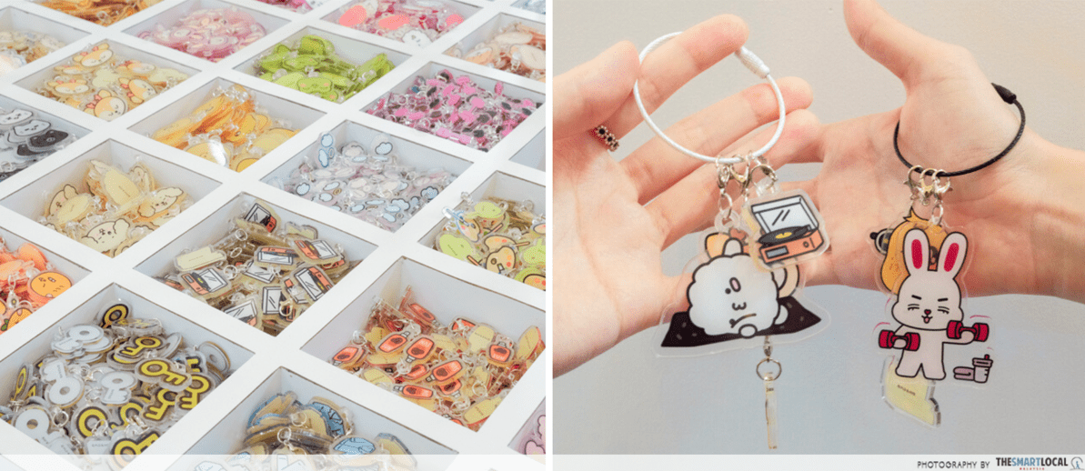 miniteen pop-up malaysia - customisable keychain