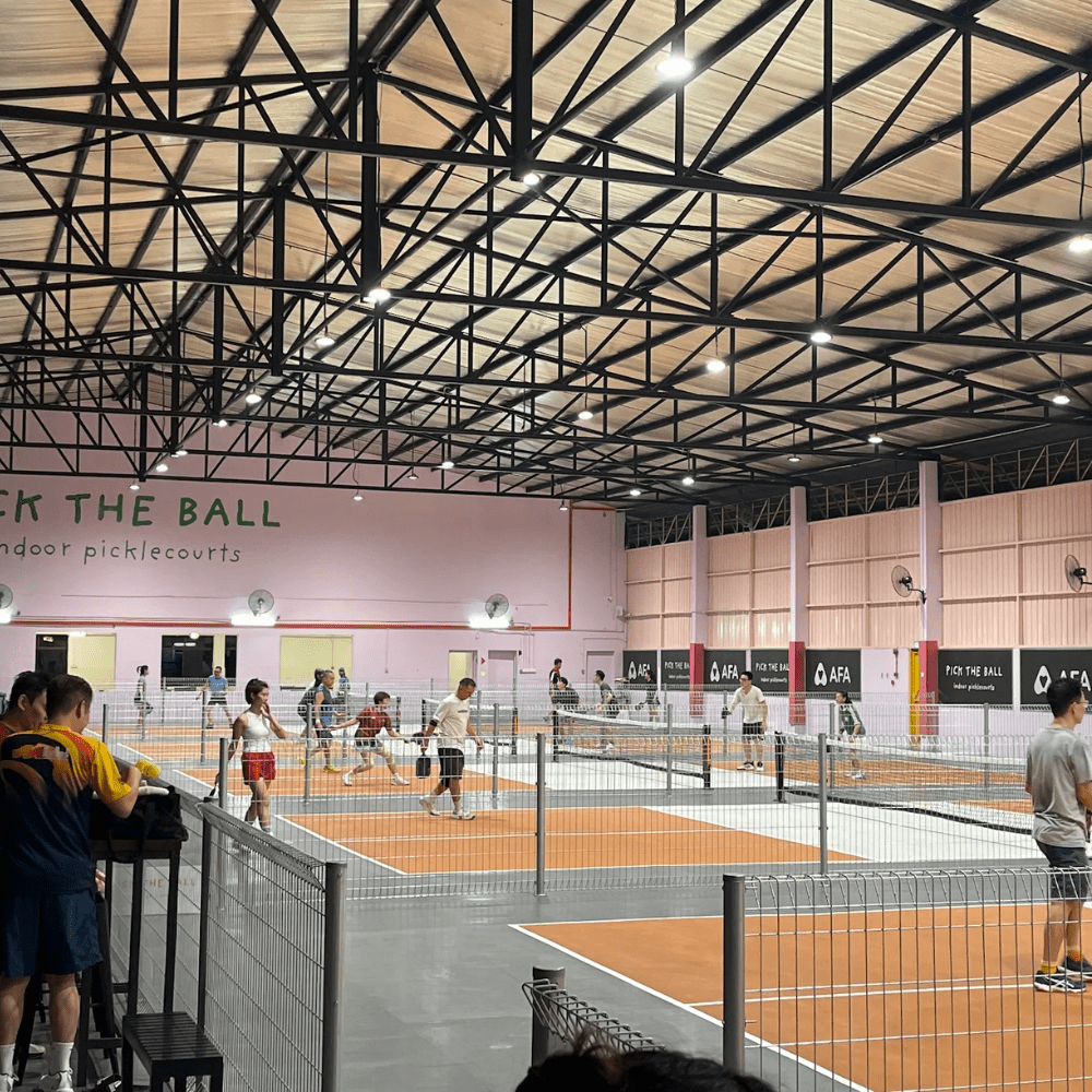 pickleball courts klang - pick the ball