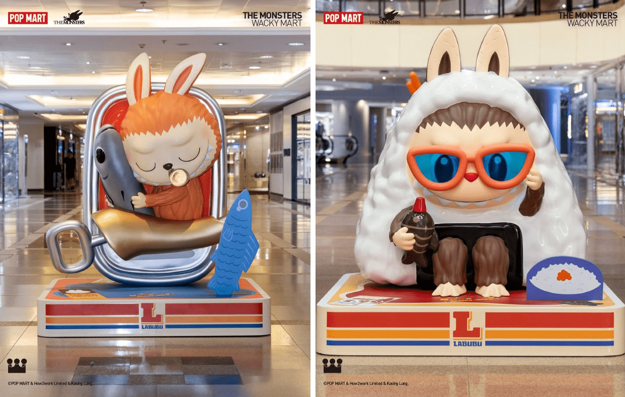 the monsters wacky mart pop-up in malaysia - figurines