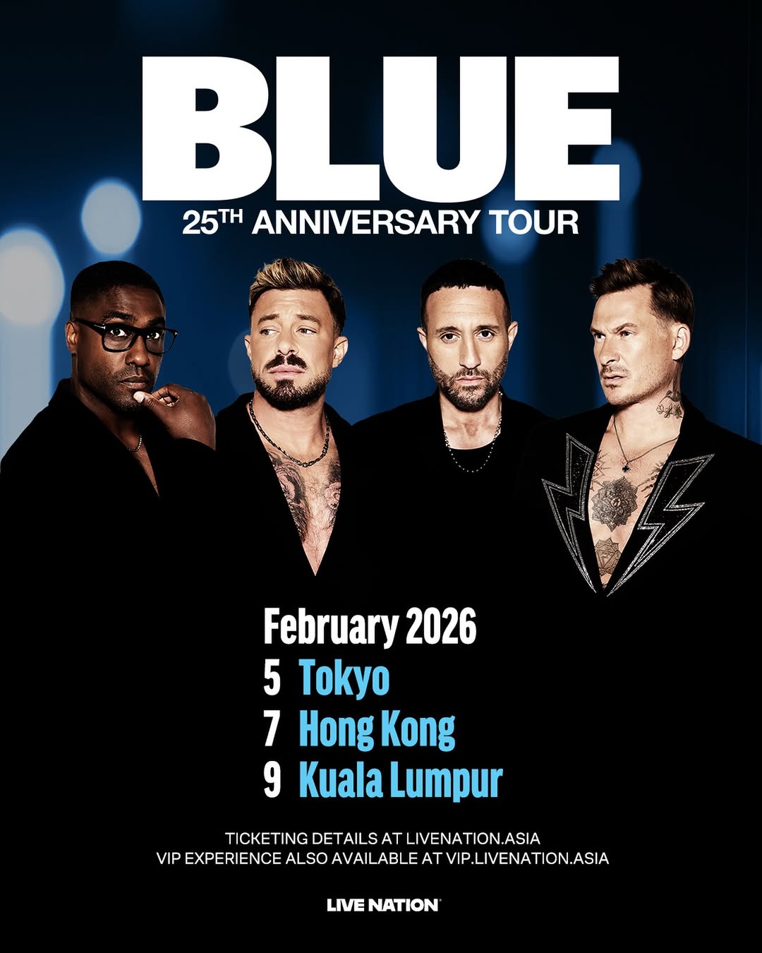 Poster - Blue concert in Zepp, KL