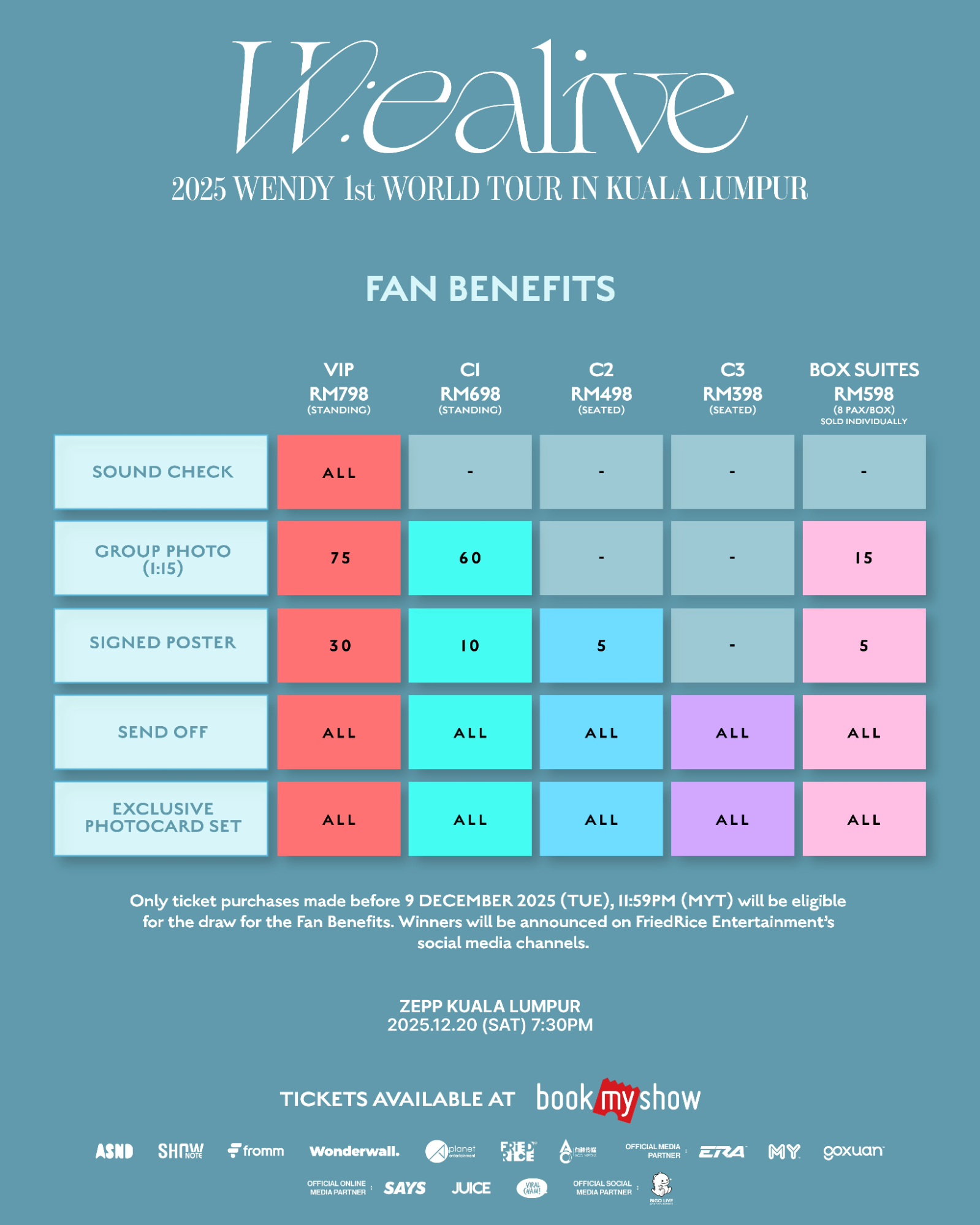 wendy concert - tickets