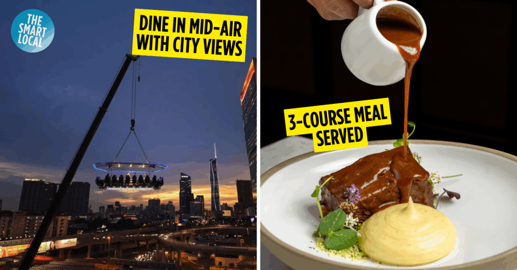 Dinner In The Sky Is Back In KL Till Jan 2026, Try Dining On A 3-Course Meal 50 Metres In The Air