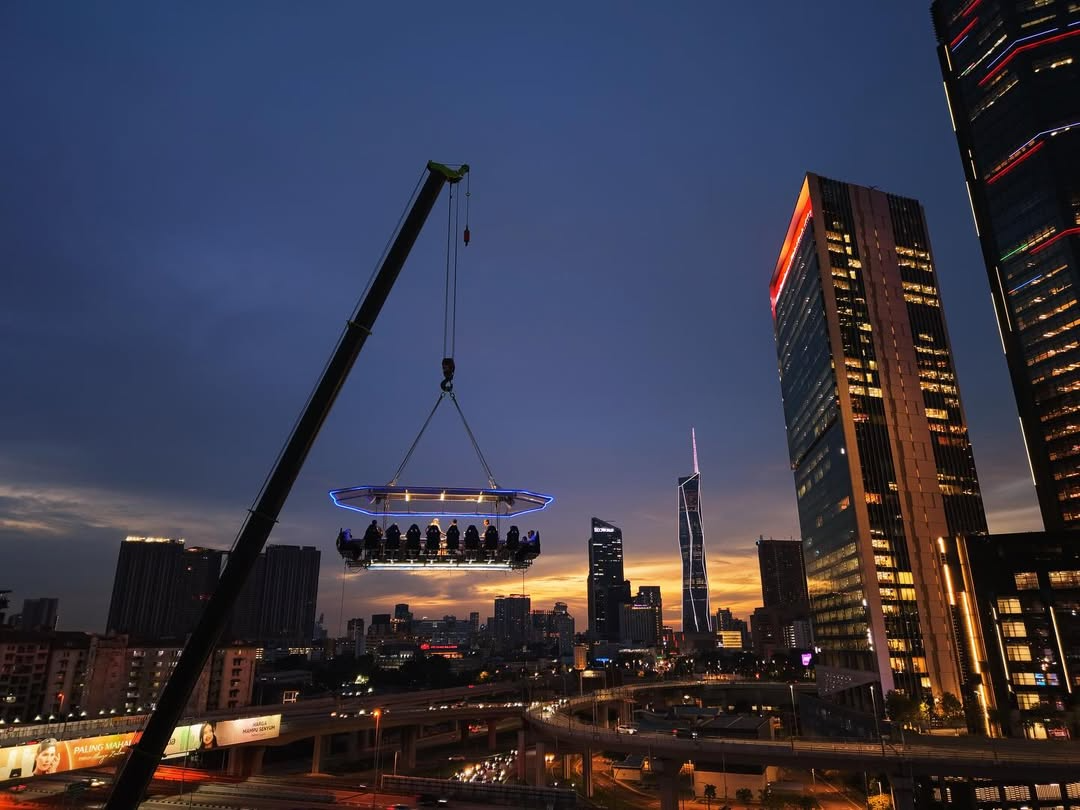 dinner in the sky - views