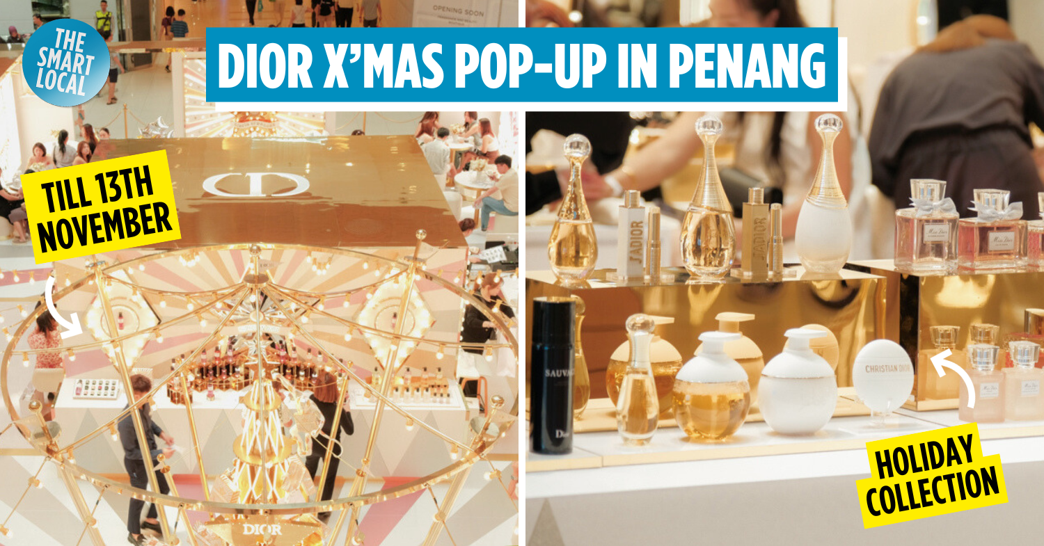 Dior Beauty Rings In The Holidays With A Gold Christmas Tree At The Circus Of Dreams Pop-Up In Penang’s Gurney Plaza