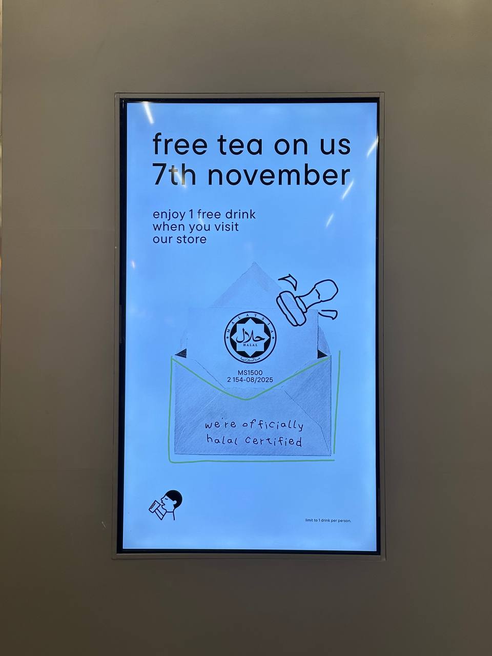 heytea free drink - announcement