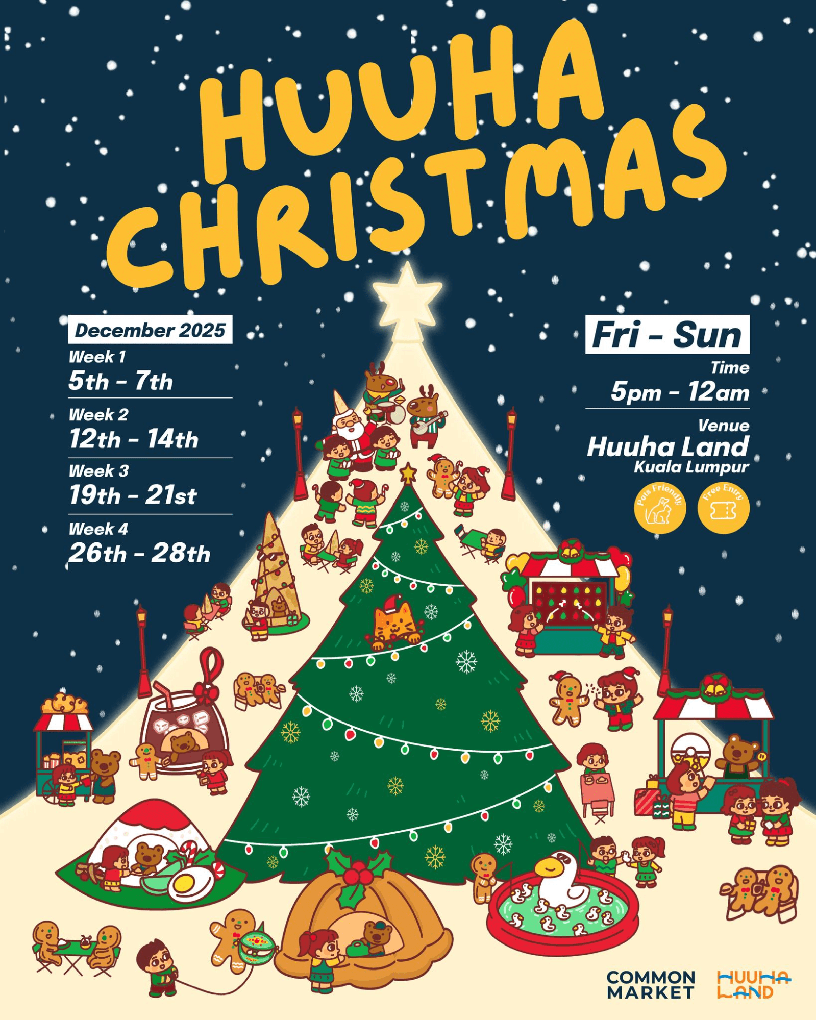 snow & snowfall events in malaysia - huuha christmas