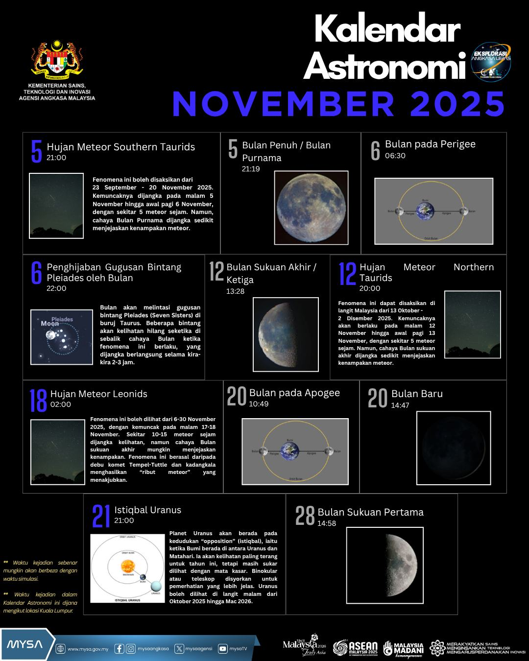 mysa astronomy calendar