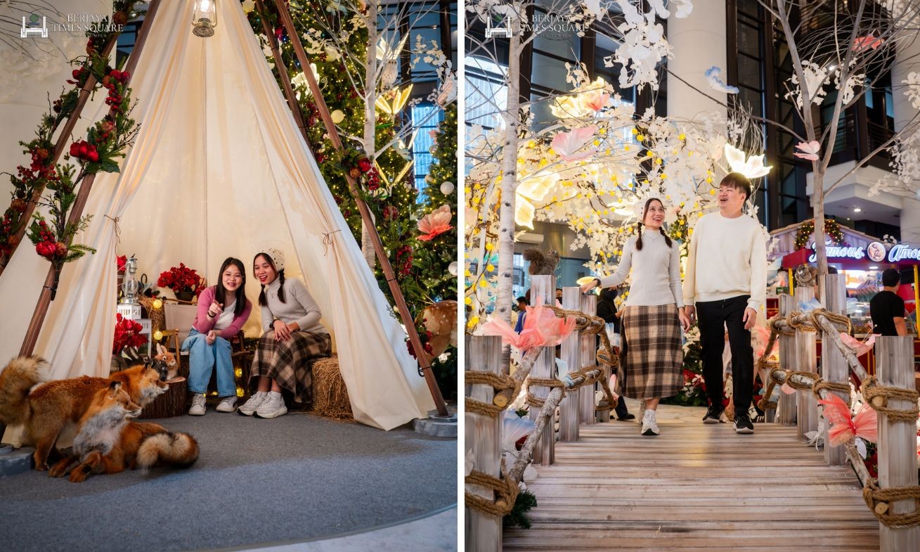 klang valley christmas mall displays - berjaya times square