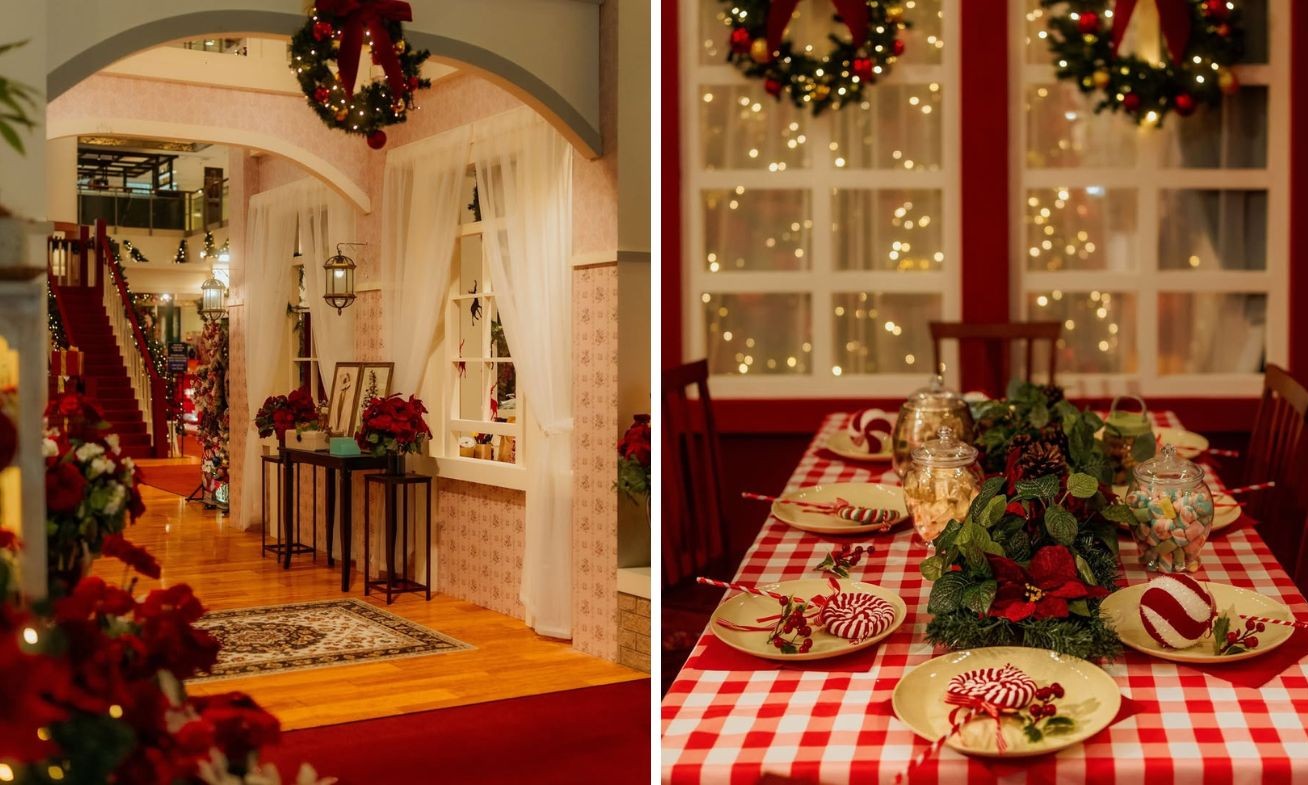 klang valley christmas mall displays - hall and dining room