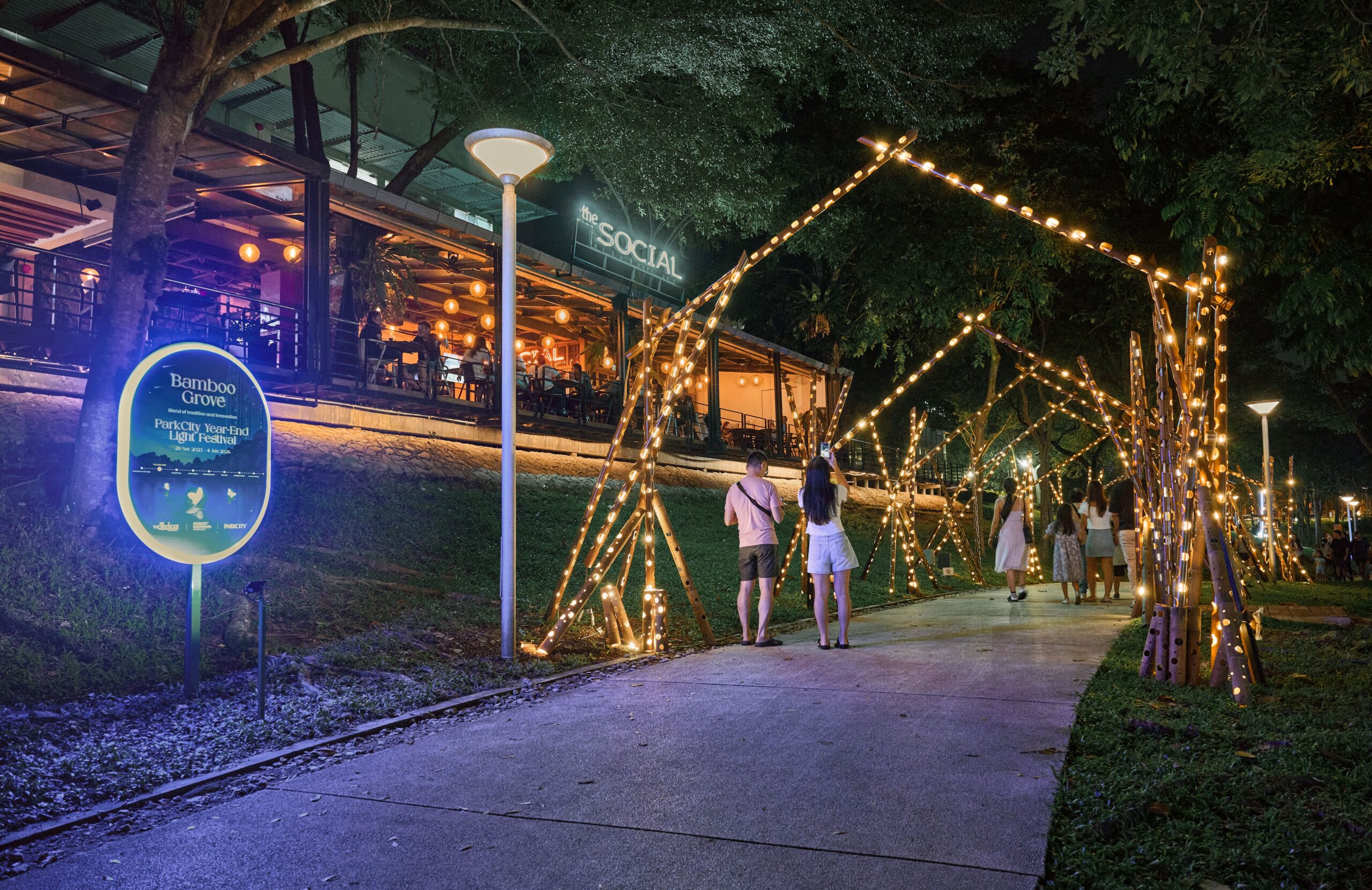 ParkCity Year-End Light Festival - bamboo grove