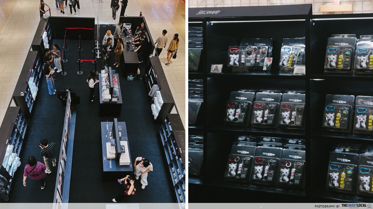 enhypen pop-up malaysia - store & shelf