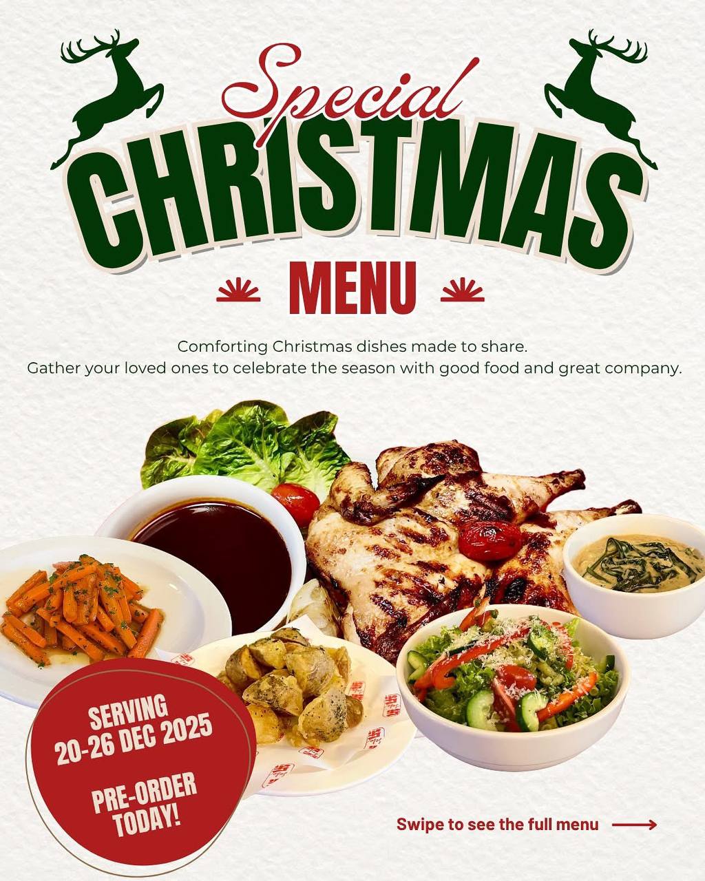 Christmas takeaway spreads