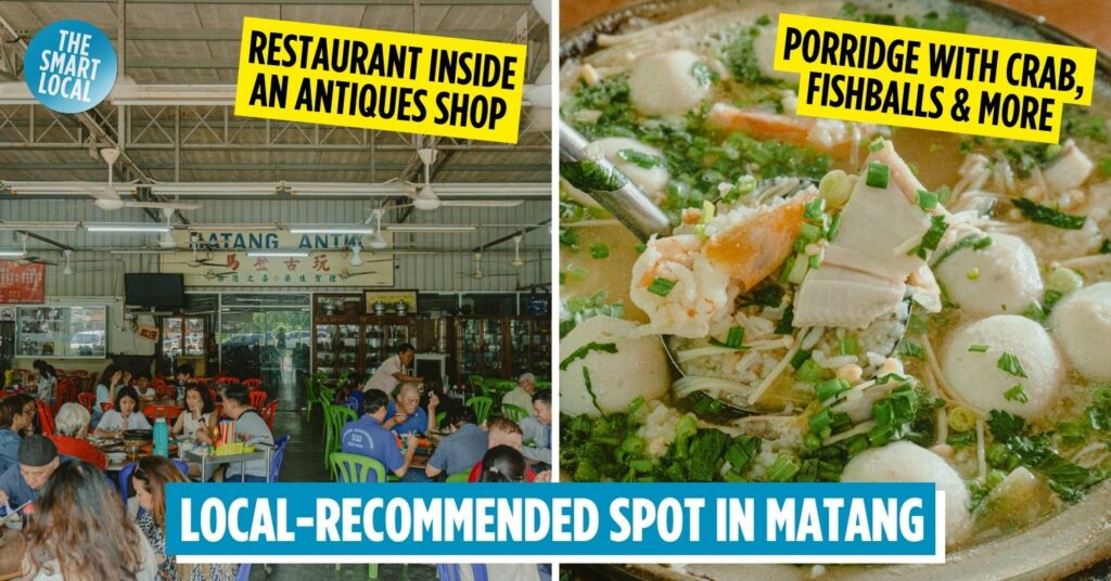 This Famous Restaurant Near Taiping Serves Seafood Porridge & Clam Soup In A Former Antiques Shop