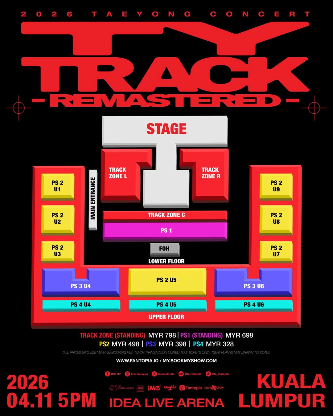 taeyong malaysia - seat plan