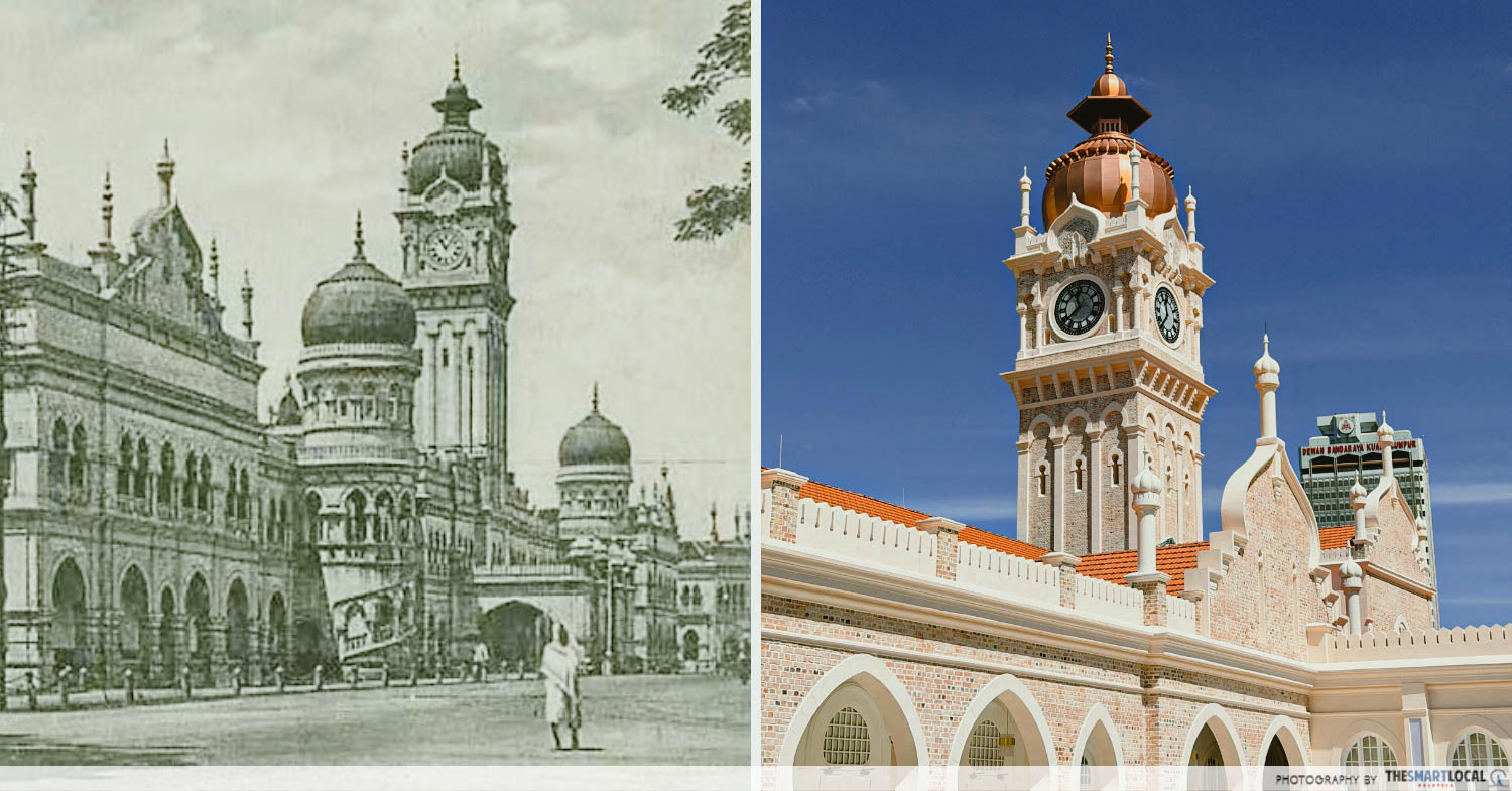Past and present - Bangunan Sultan Abdul Samad in KL