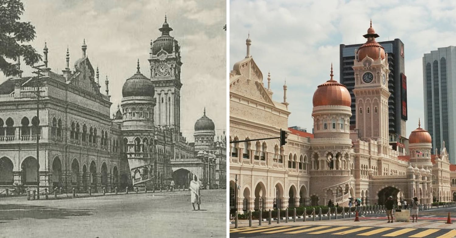 Bangunan Sultan Abdul Samad - before and after