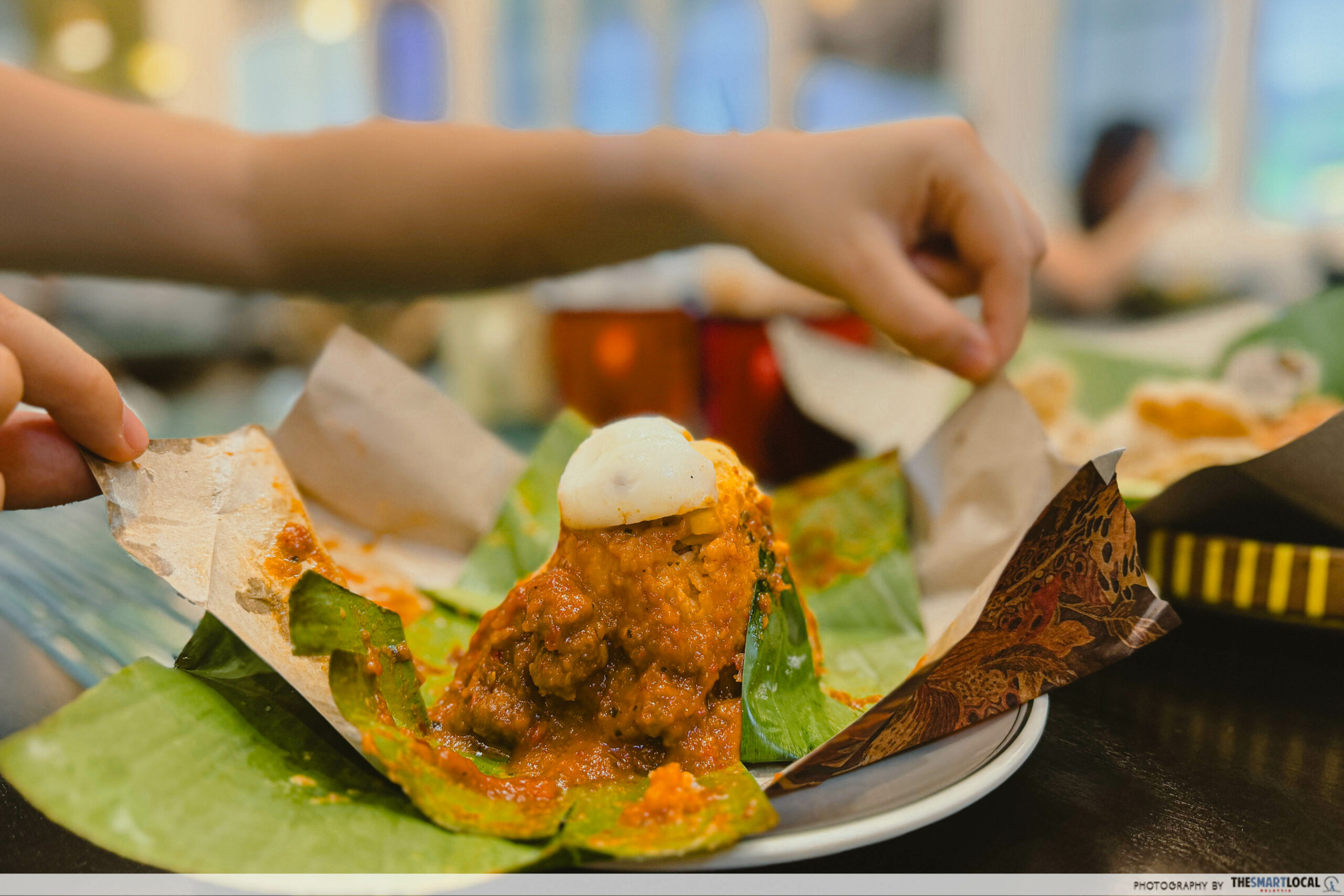 Nasi Lemak - Bangunan Sultan Abdul Samad in KL
