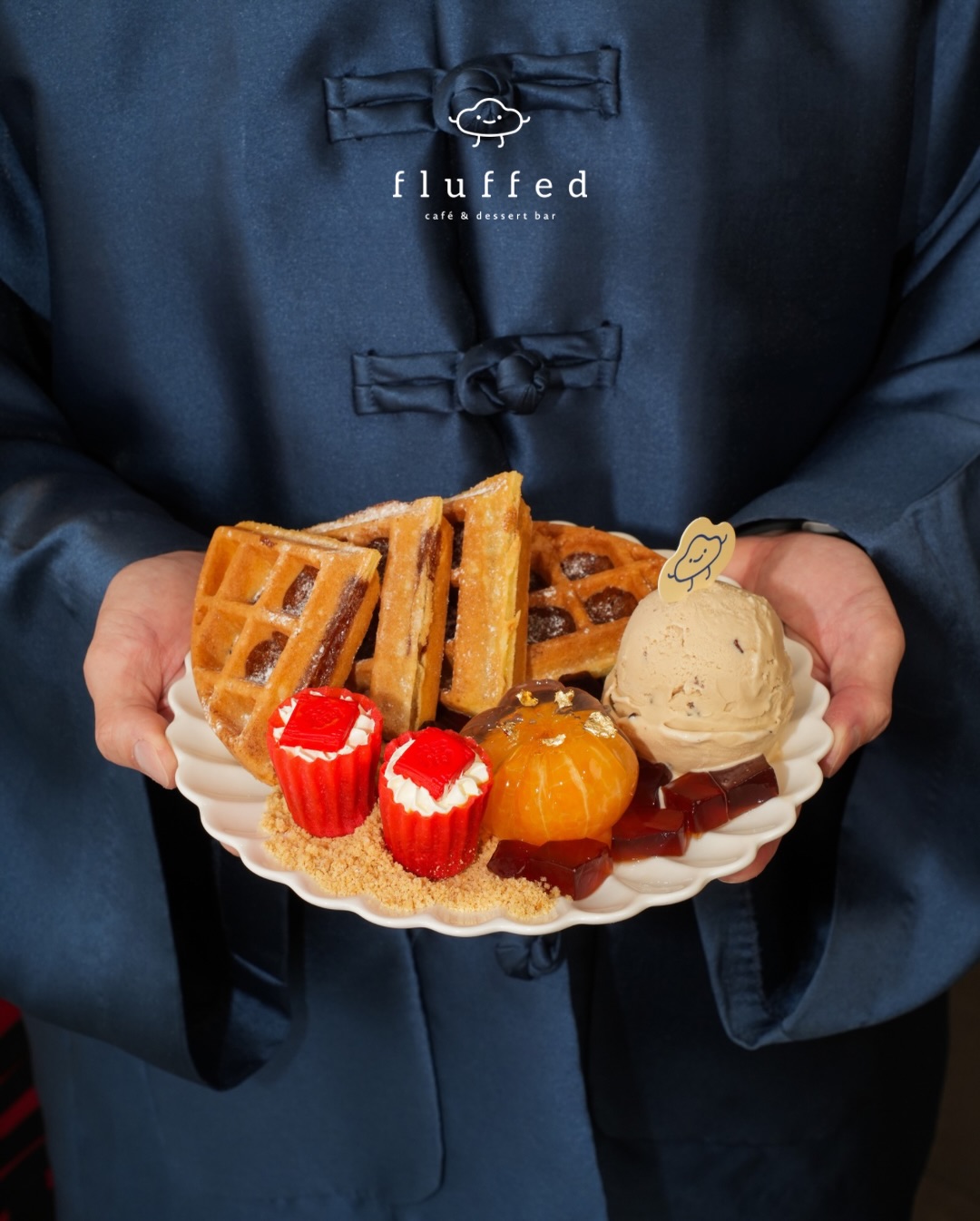 cny pastries klang valley - nian gao waffles