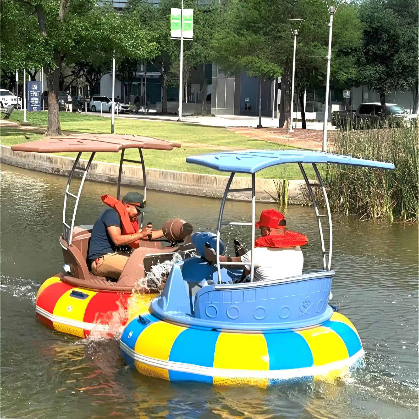 Bumper Boat - Free and cheap date ideas - 