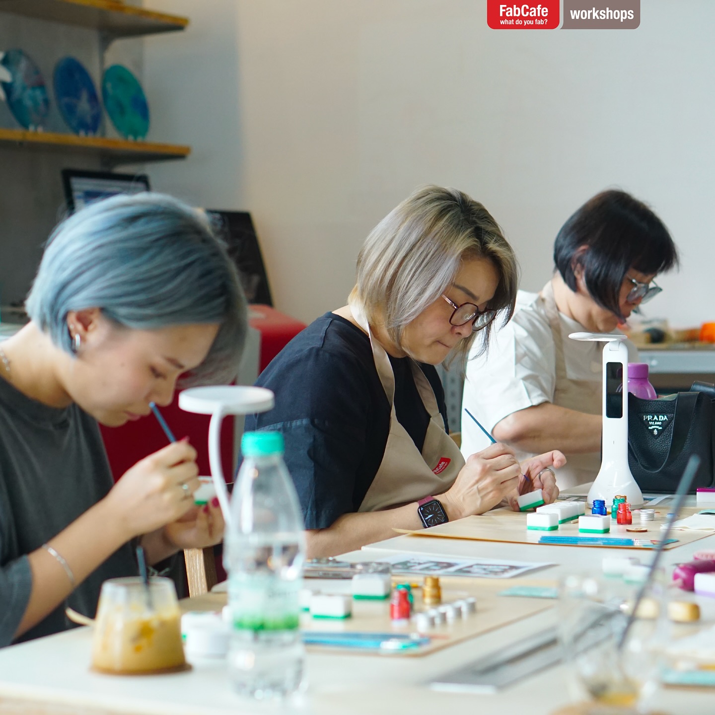 FabCafe mahjong workshop - painting