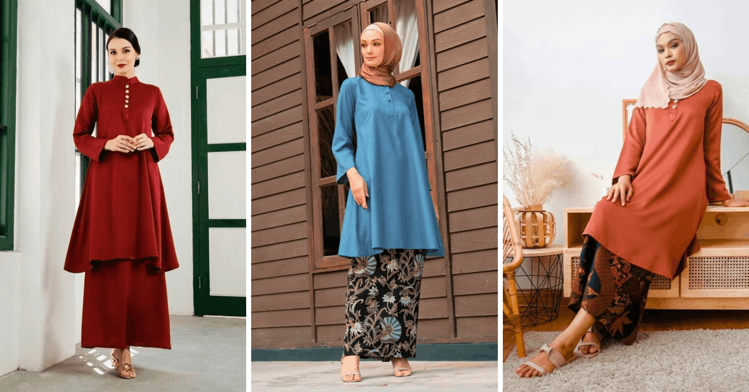 types of baju kurung - baju kurung cekak musang