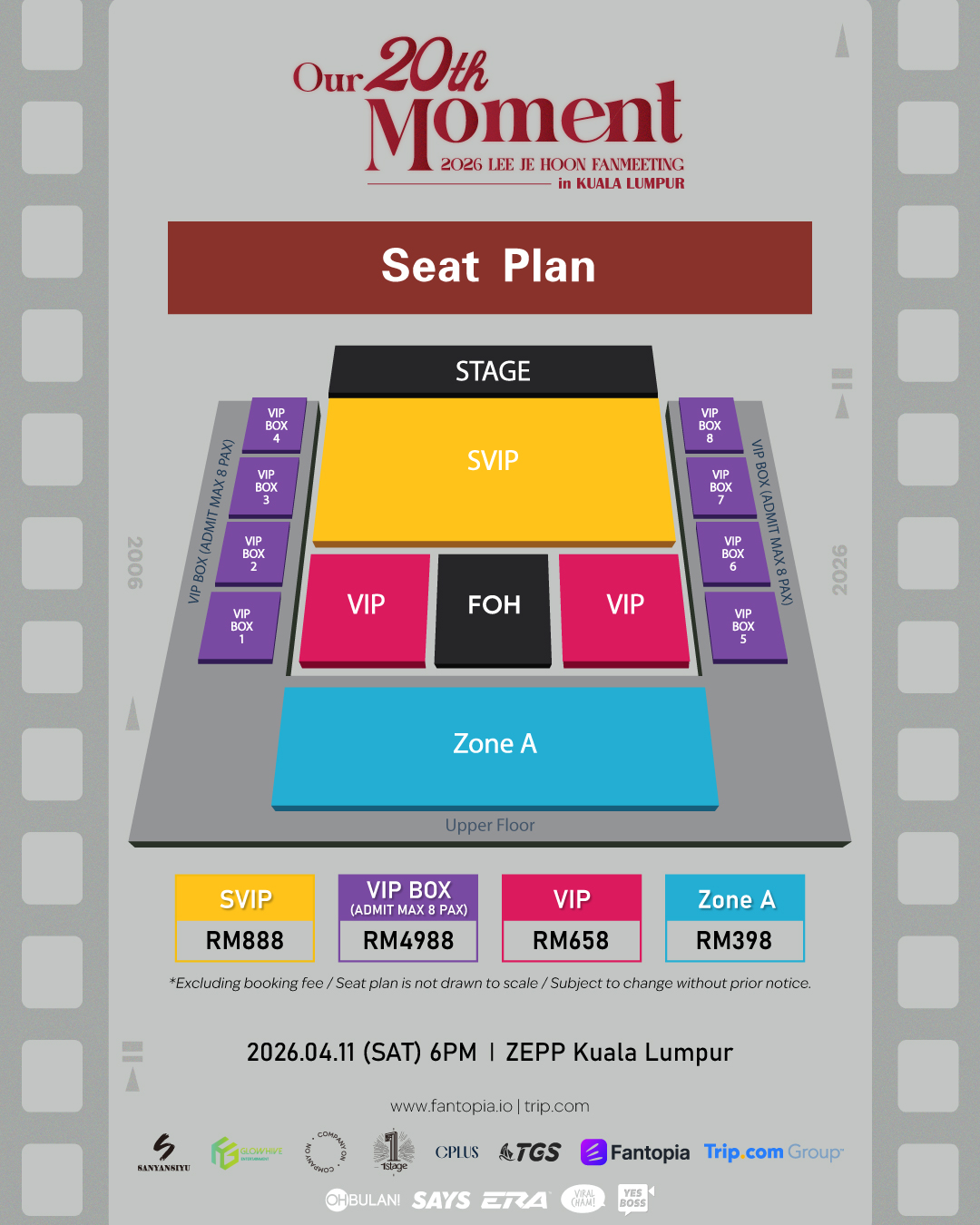 lee je hoon kl - seat map
