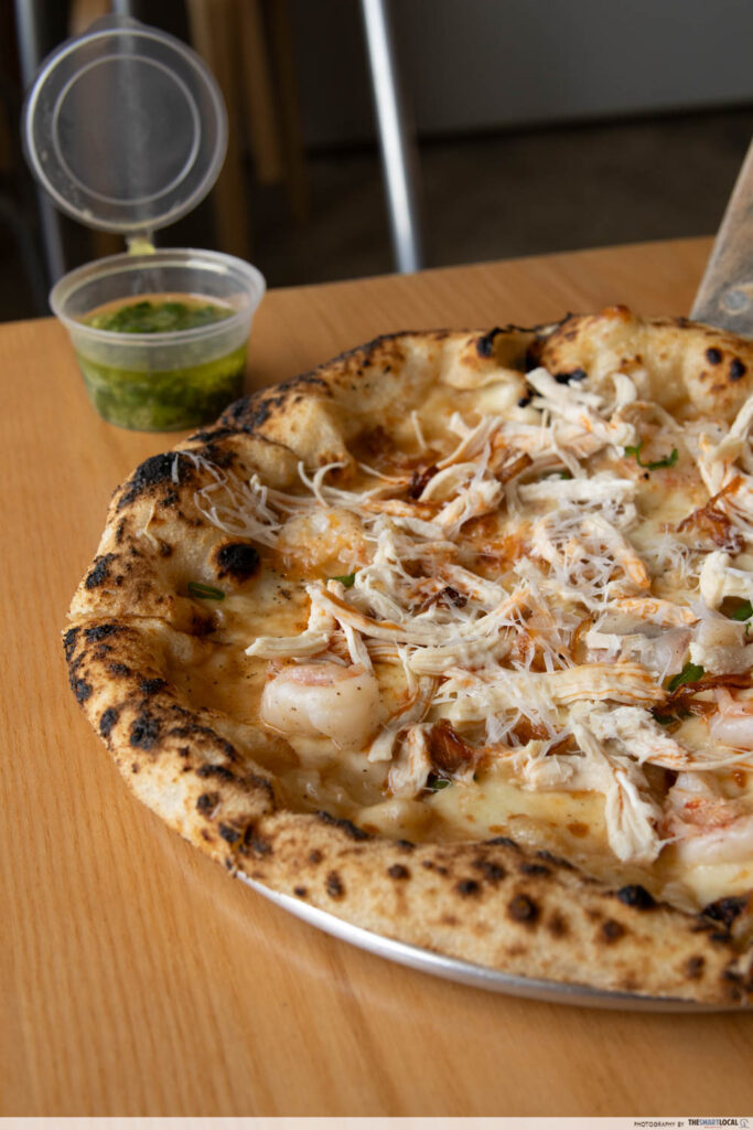 Kai Xi Hor Fun pizza-shallot ginger oil