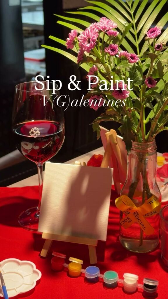 Activities on 14th February-sip and paint