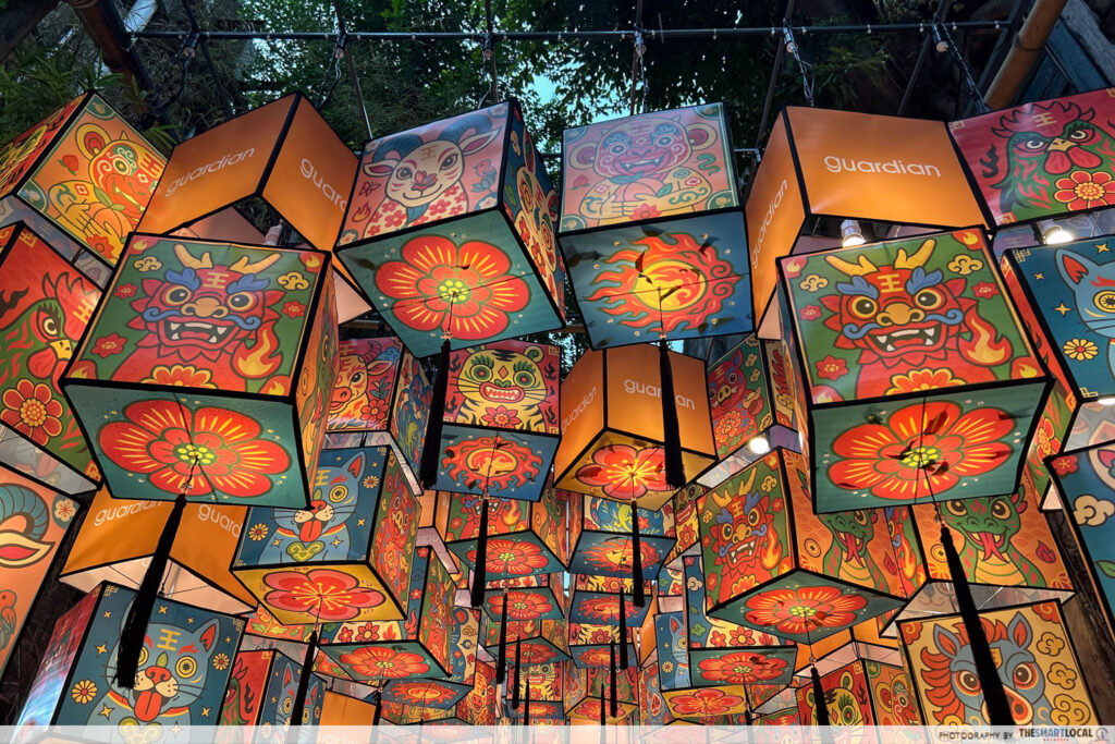 Guardians of Legacy at Kwai Chai Hong-lantern display overhead