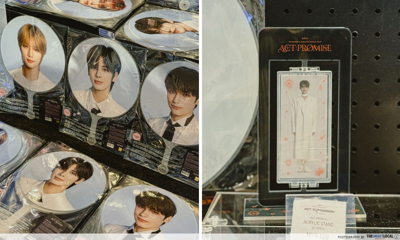 txt world tour pop-up in petaling jaya - tour merch