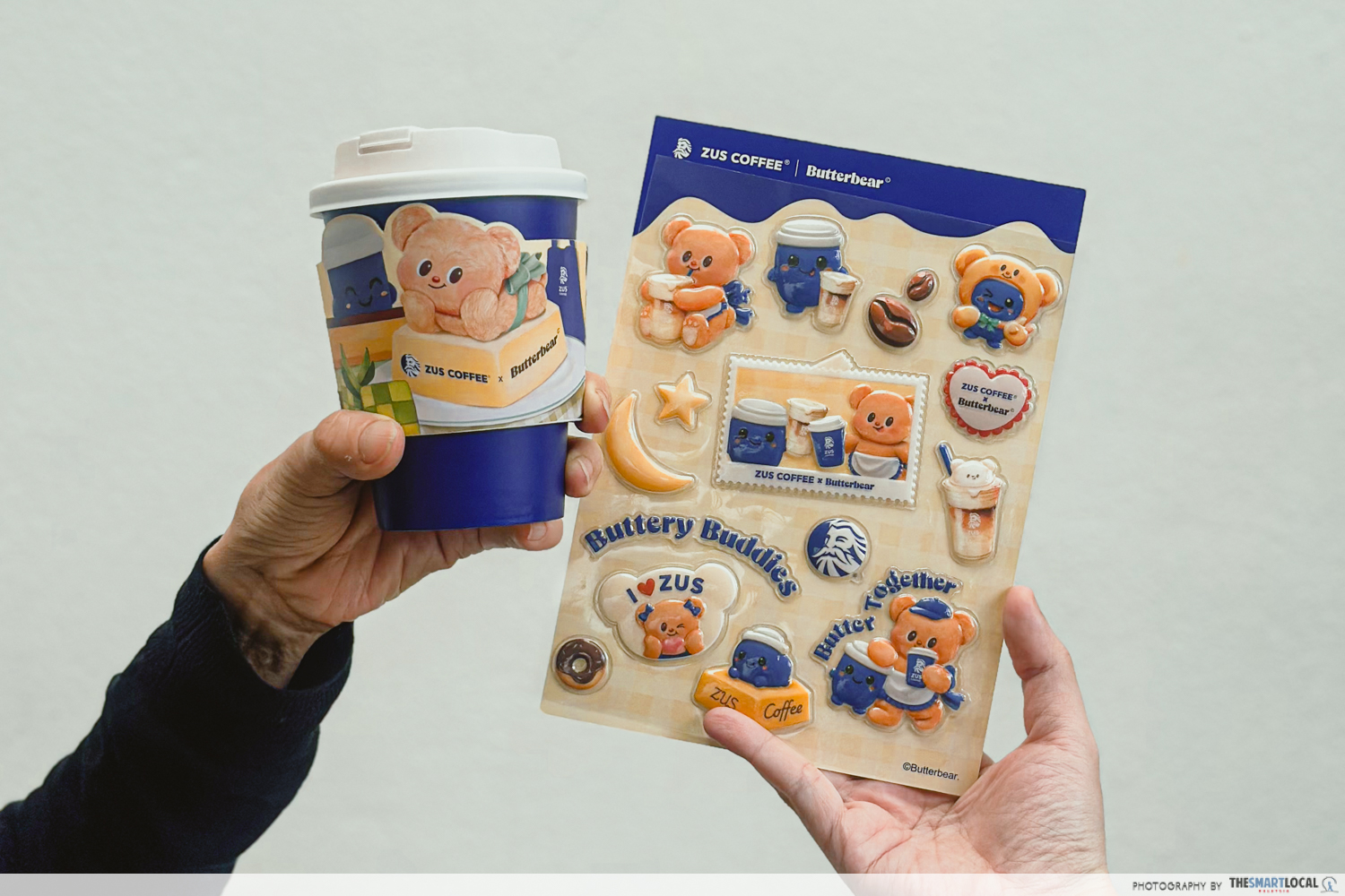 zus coffee x butterbear - sticker freebie