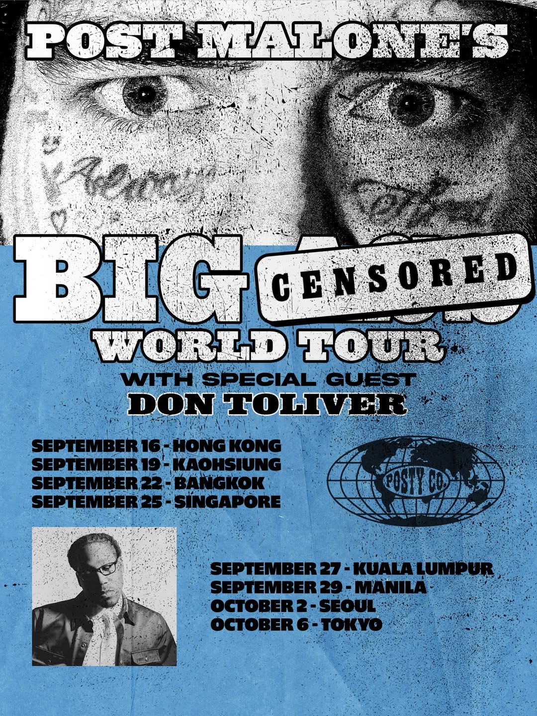 post malone concert in malaysia - asia world tour dates