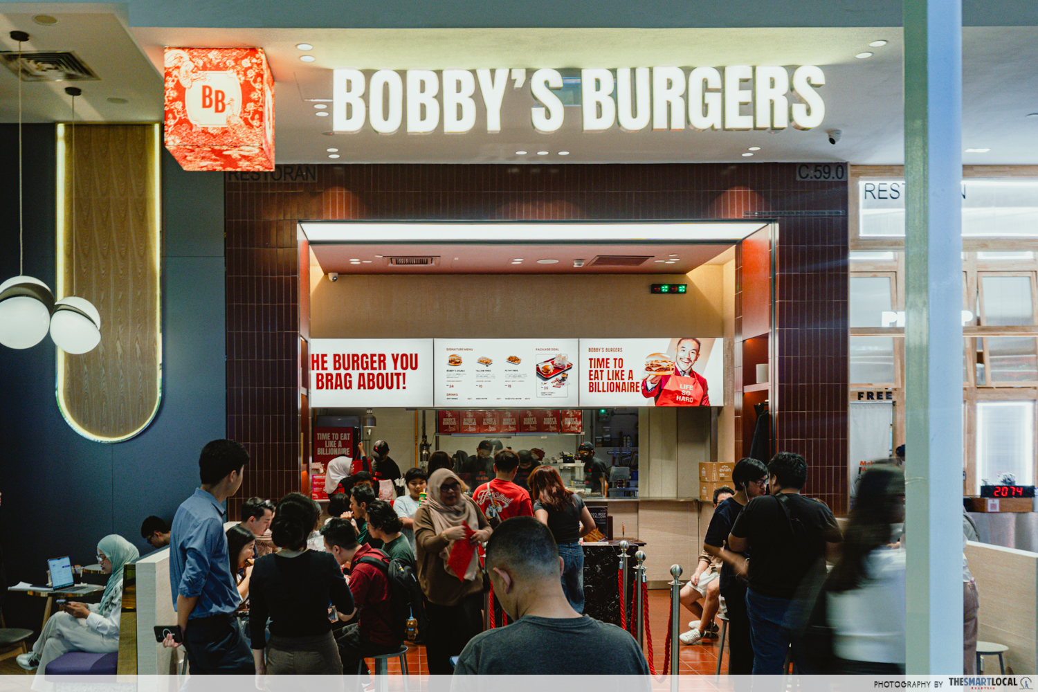 bobby's burgers - storefront
