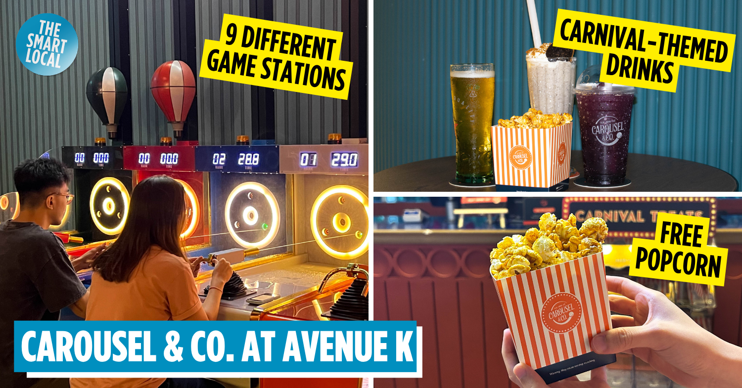 Carousel & Co.: New Hangout Haven In KL With 9 Carnival-Style Games, Free Popcorn & A Carousel Bar