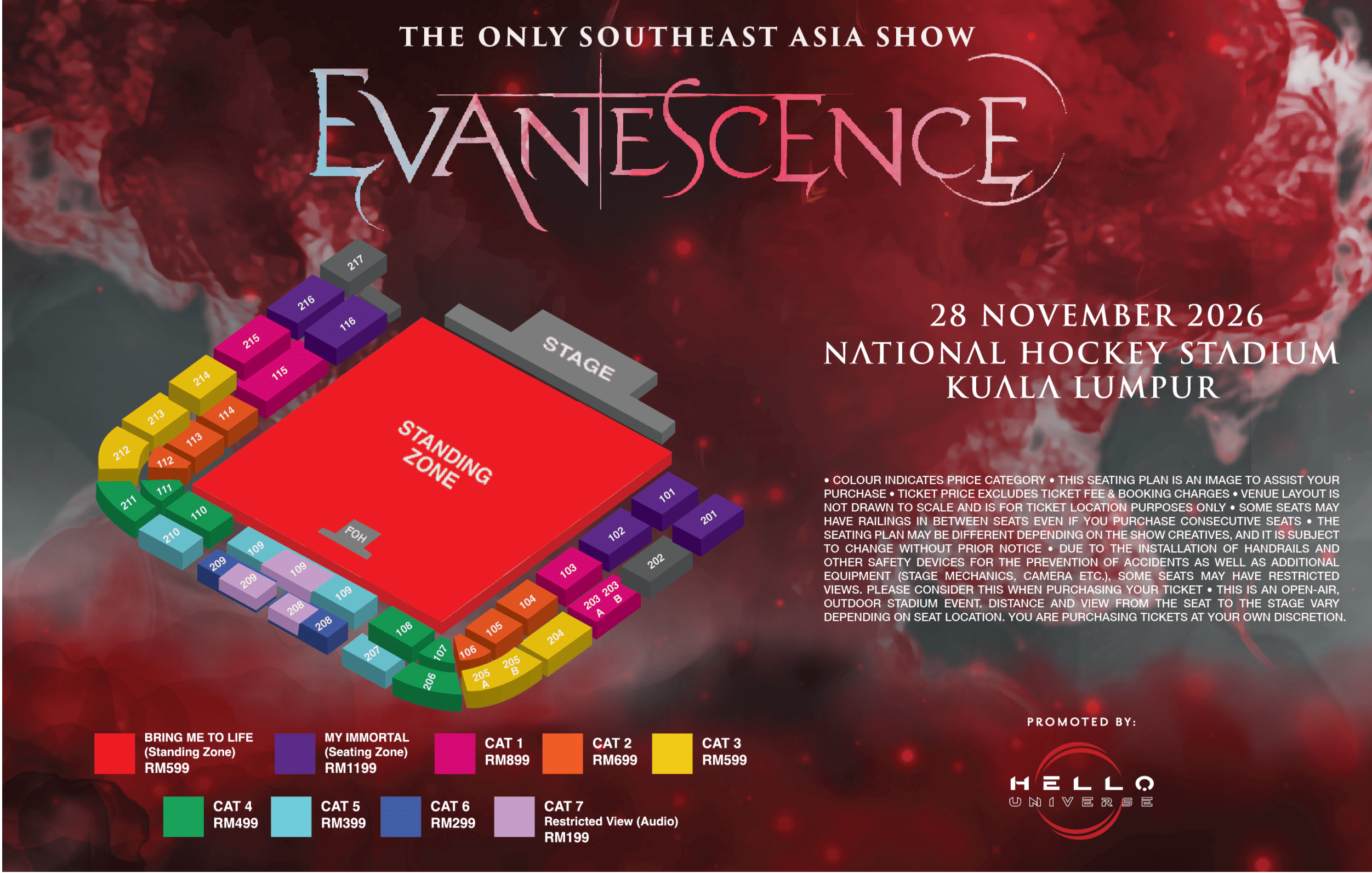 Evanescence concert KL
