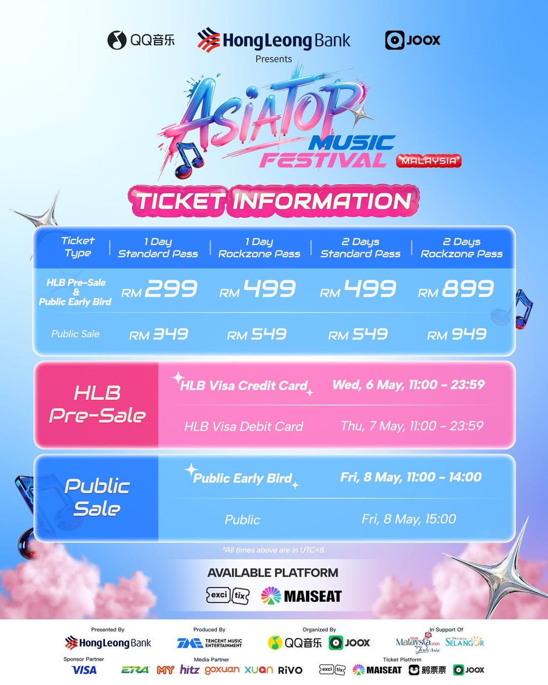 asiatop music festival - tickets