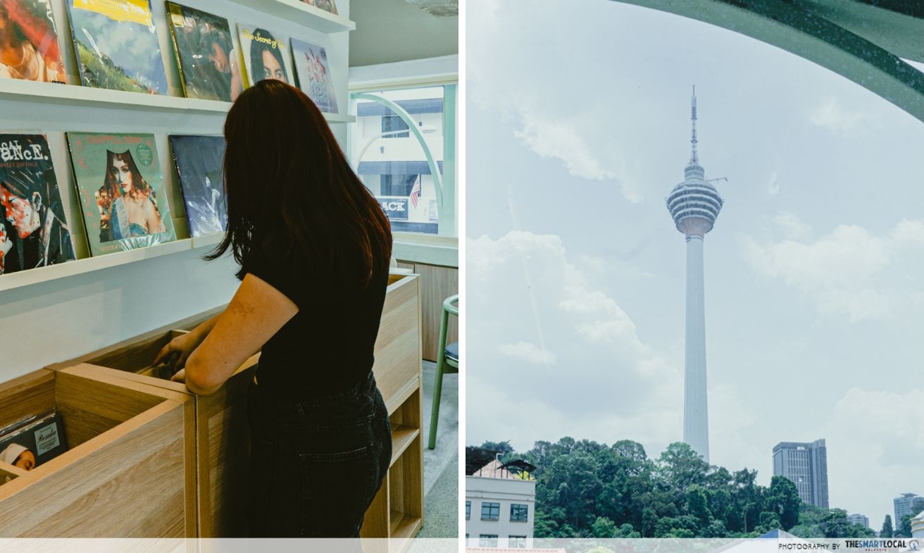 listen hifi cafe - kl tower view