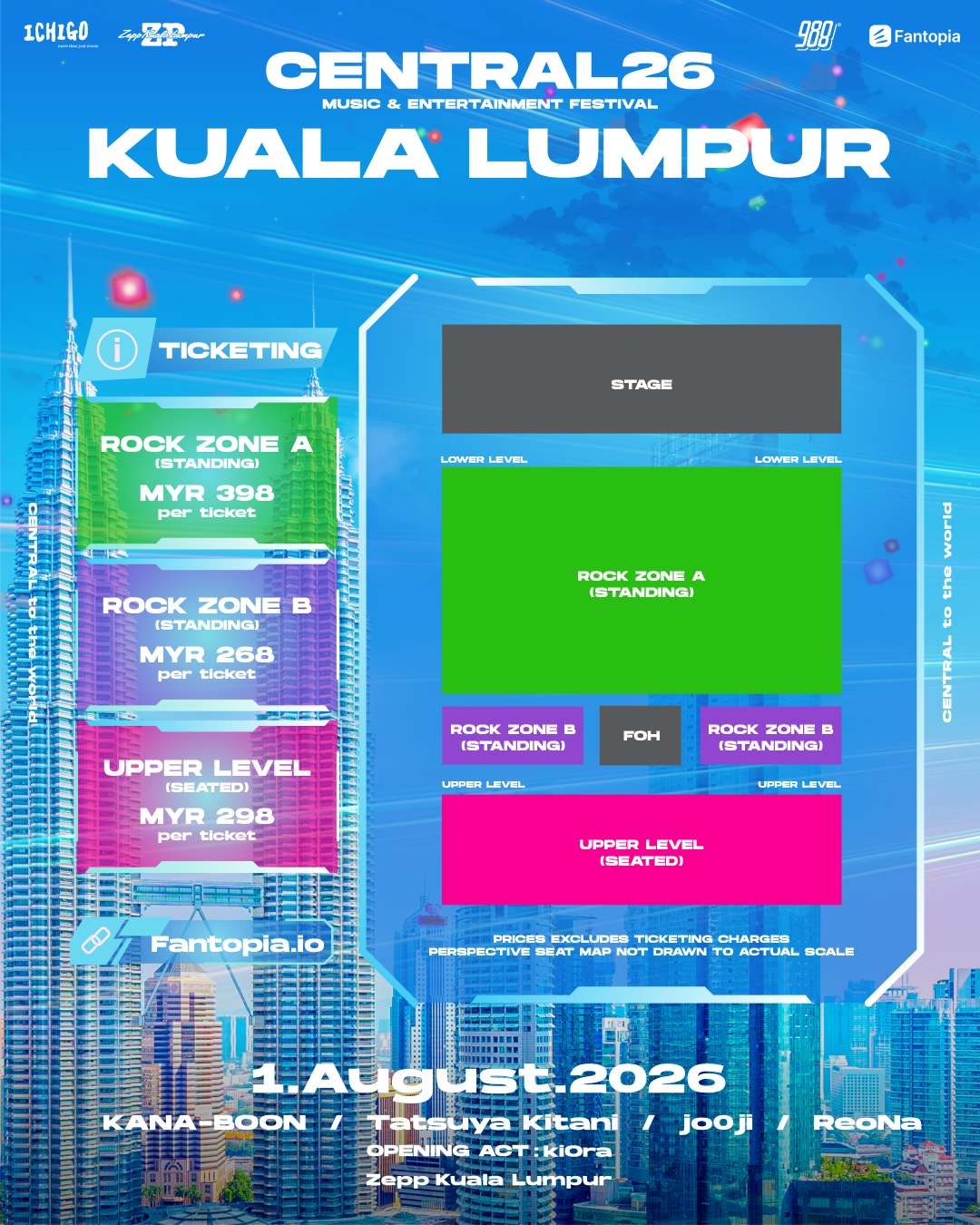 Central Music Fest Malaysia Seat Map